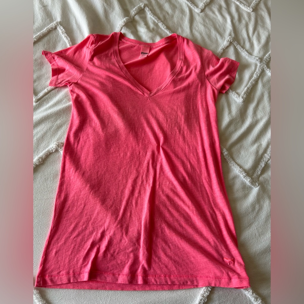 Victoria’s Secret Pink size medium hot pink Tshirt.